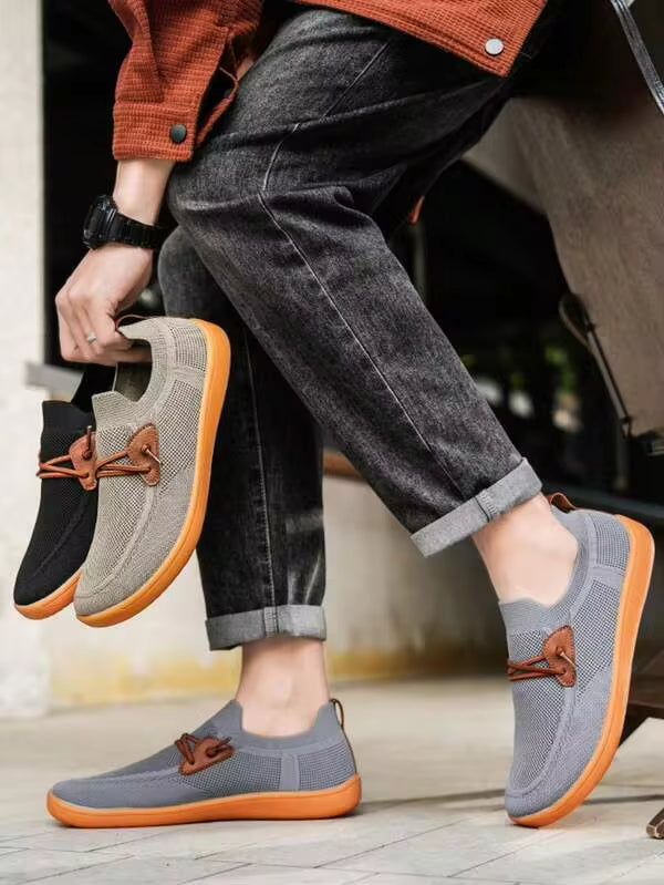 Breathable Flat Bottom Anti-Slip Comfortable Outdoor Sports  Sporty    Fabric    Lace Up    Fat-Added Wide Last  Sports